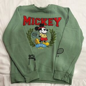 Mickey Mouse Green Sweater